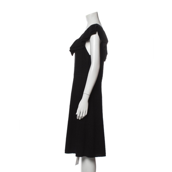 Saks Fifth Avenue Scoop Neck Knee-Length Dress Size: L - Picture 2 of 3